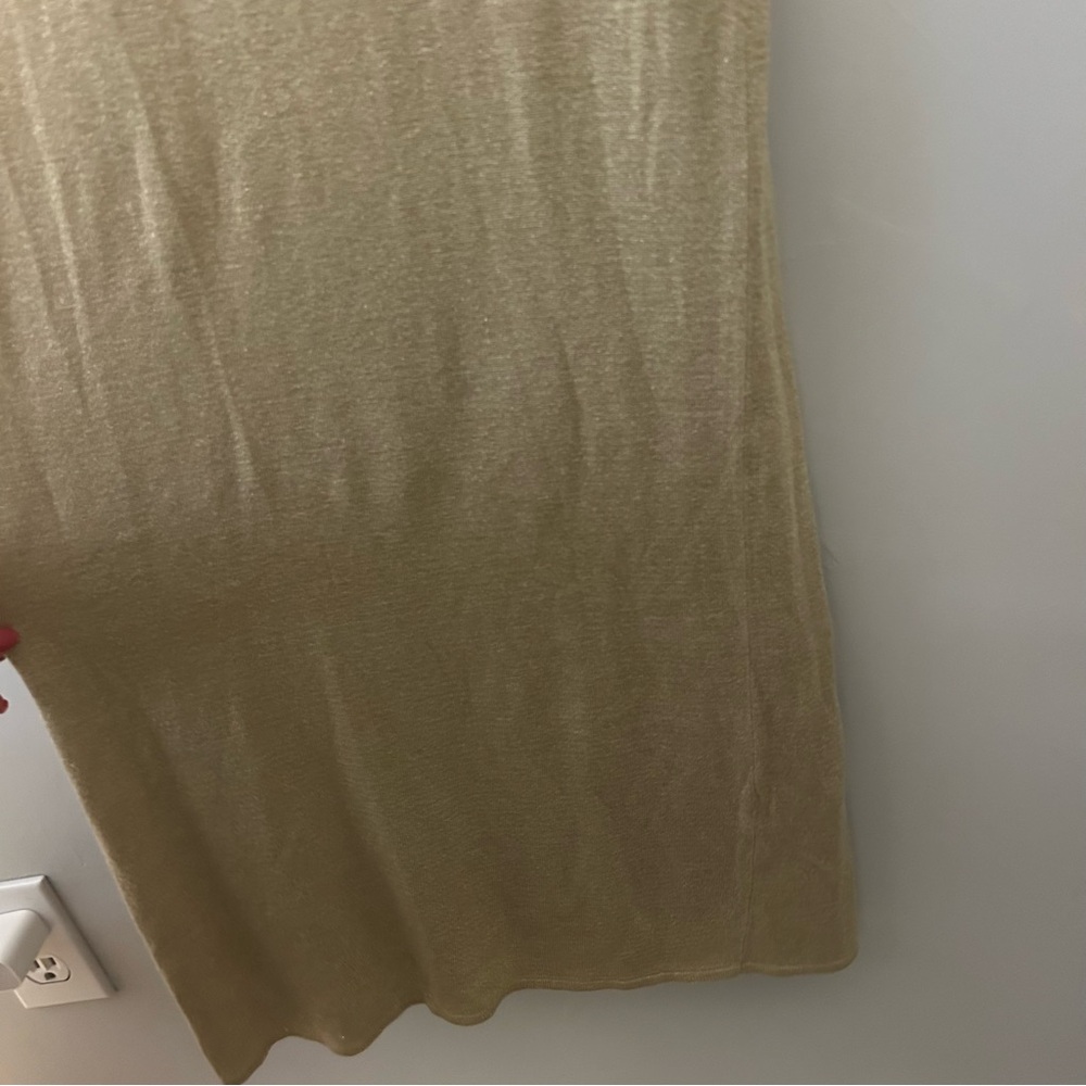 NWT Meshki Kamila Gold Maxi Dress with Long Sleeves - Picture 5 of 9